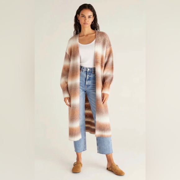 Z Supply Sweaters - Z Supply Naya Marled Cardigan in Light Taupe